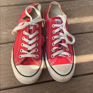 Women’s size 7 red Converse sneakers